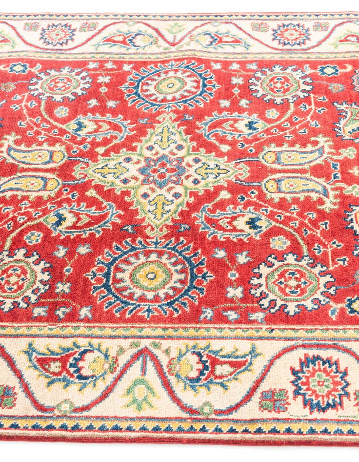 Detail image of  4' x 5' 9  Hand Knotted Kazak Rug