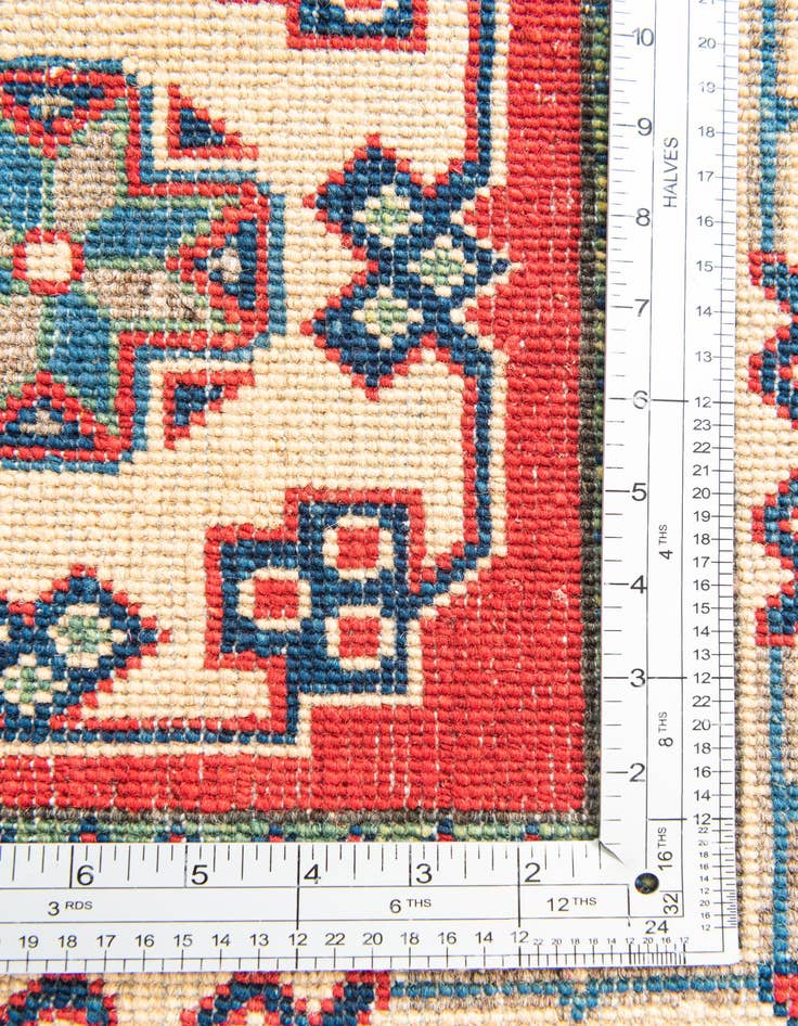 Detail image of  4' x 6'  Hand Knotted Kazak Rug