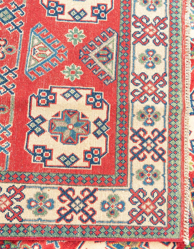 Detail image of  4' x 6'  Hand Knotted Kazak Rug