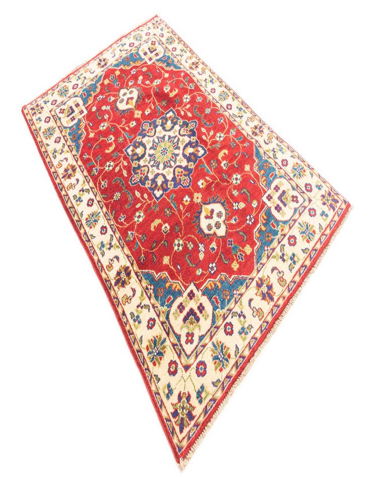 Detail image of  4' x 6'  Hand Knotted Kazak Rug