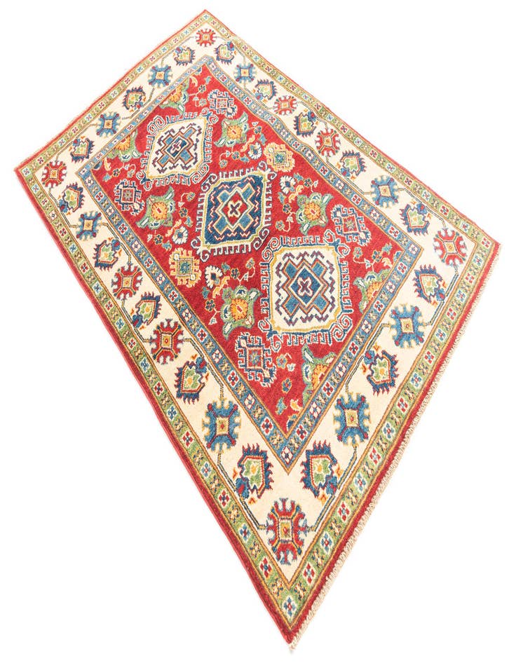 Detail image of  4' x 6'  Hand Knotted Kazak Rug