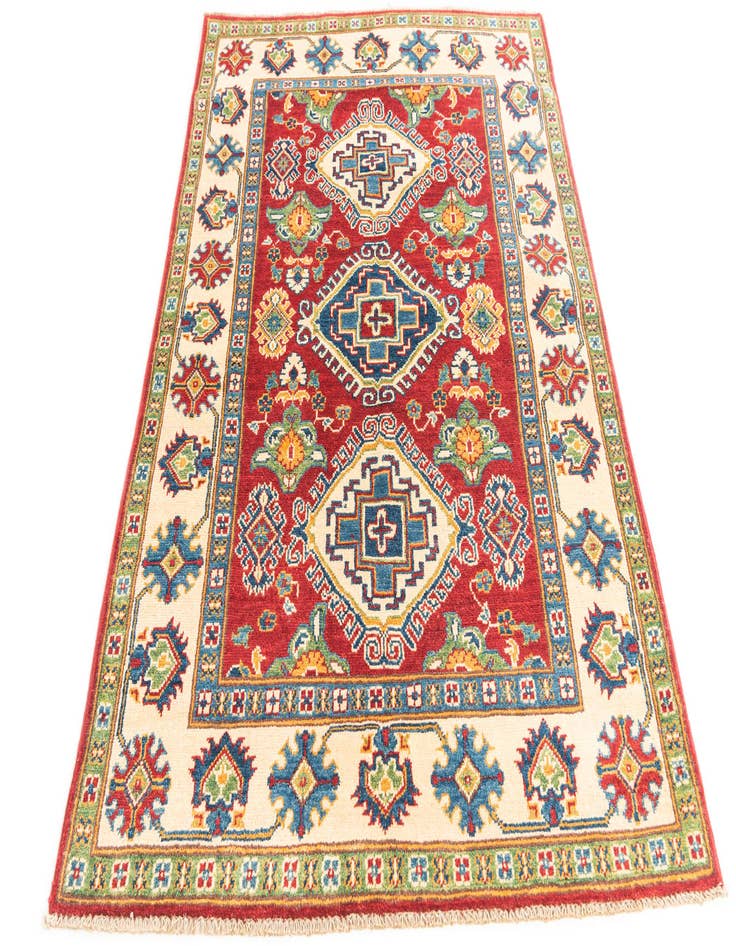 Detail image of  4' x 6'  Hand Knotted Kazak Rug