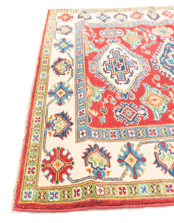 Detail image of  4' x 6'  Hand Knotted Kazak Rug