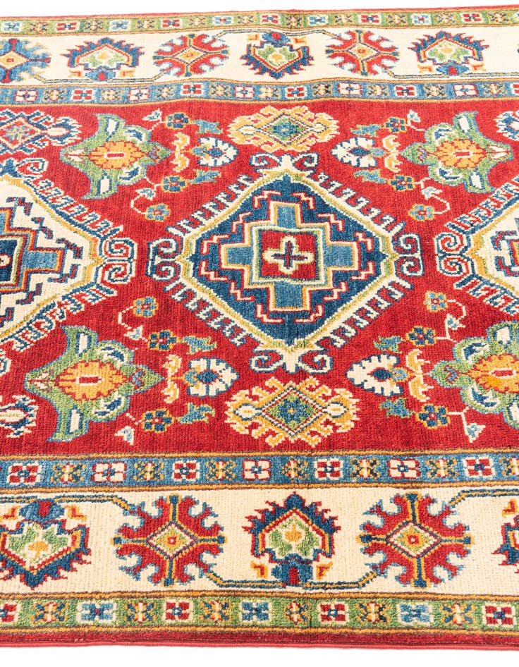 Detail image of  4' x 6'  Hand Knotted Kazak Rug