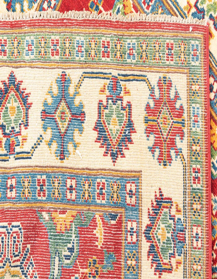 Detail image of  4' x 6'  Hand Knotted Kazak Rug