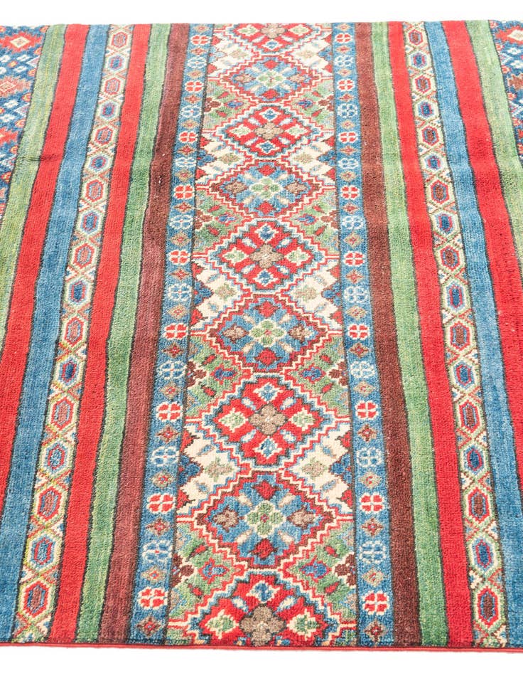 Detail image of  4' 2 x 5' 10  Hand Knotted Kazak Rug