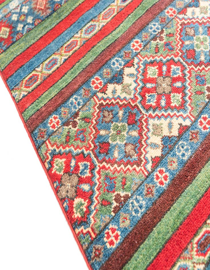 Detail image of  4' 2 x 5' 10  Hand Knotted Kazak Rug
