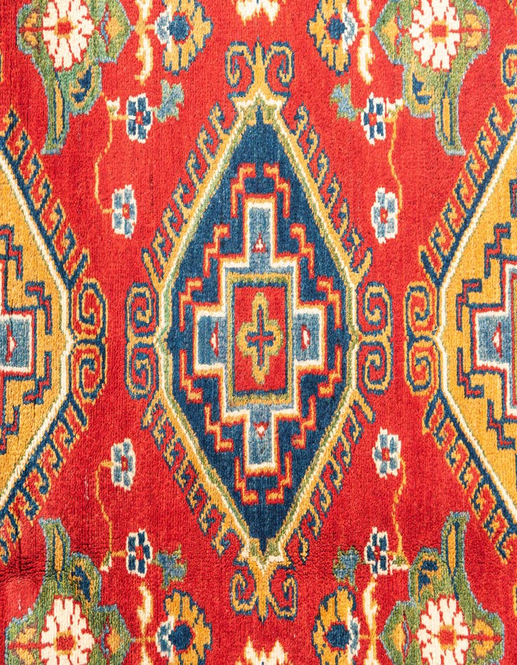 Detail image of  4' x 6'  Hand Knotted Kazak Rug