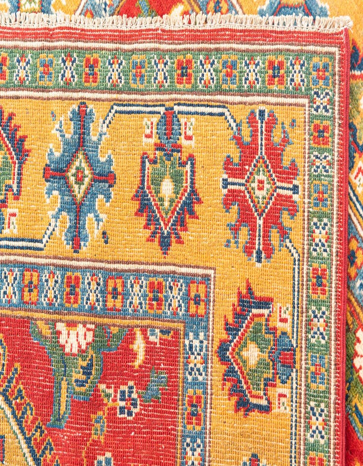 Detail image of  4' x 6'  Hand Knotted Kazak Rug