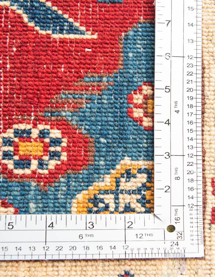 Detail image of  4' x 6'  Hand Knotted Kazak Rug