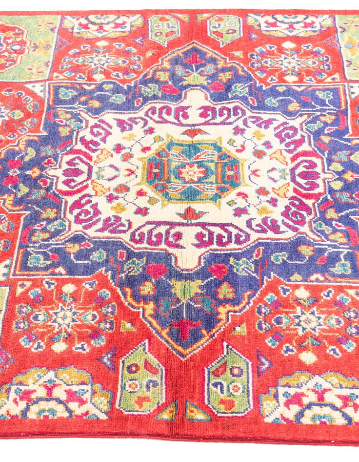 Detail image of  4' 1 x 6' 1  Hand Knotted Kazak Rug