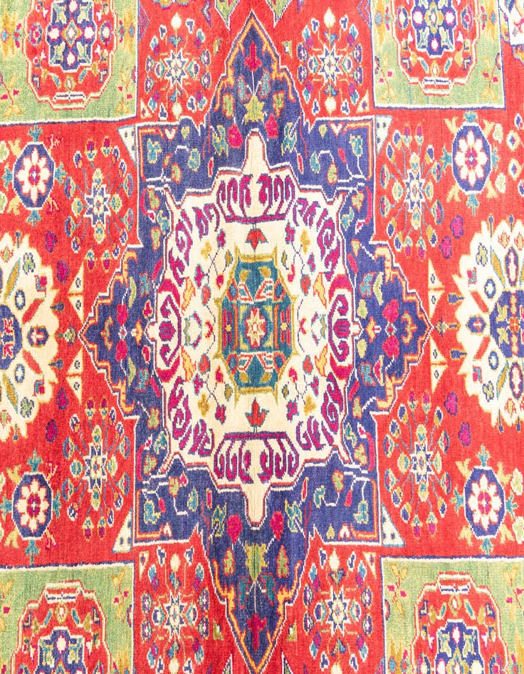 Detail image of  4' 1 x 6' 1  Hand Knotted Kazak Rug