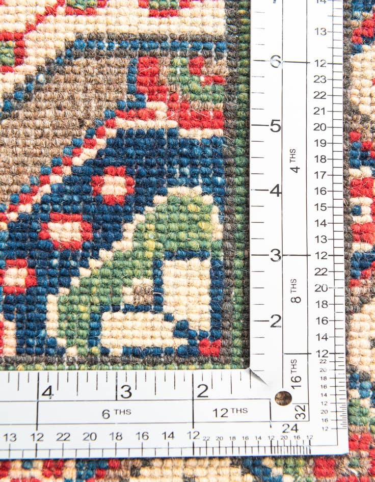 Detail image of  4' x 6' 4  Hand Knotted Kazak Rug