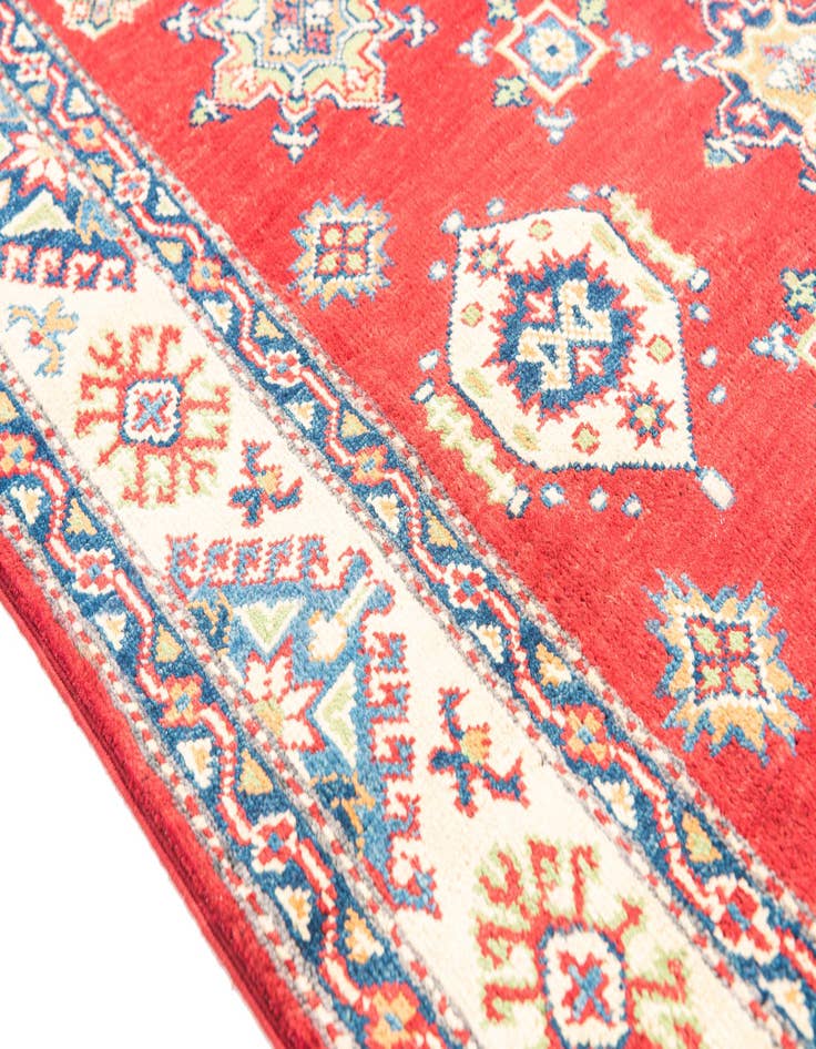 Detail image of  4' x 6' 1  Hand Knotted Kazak Rug