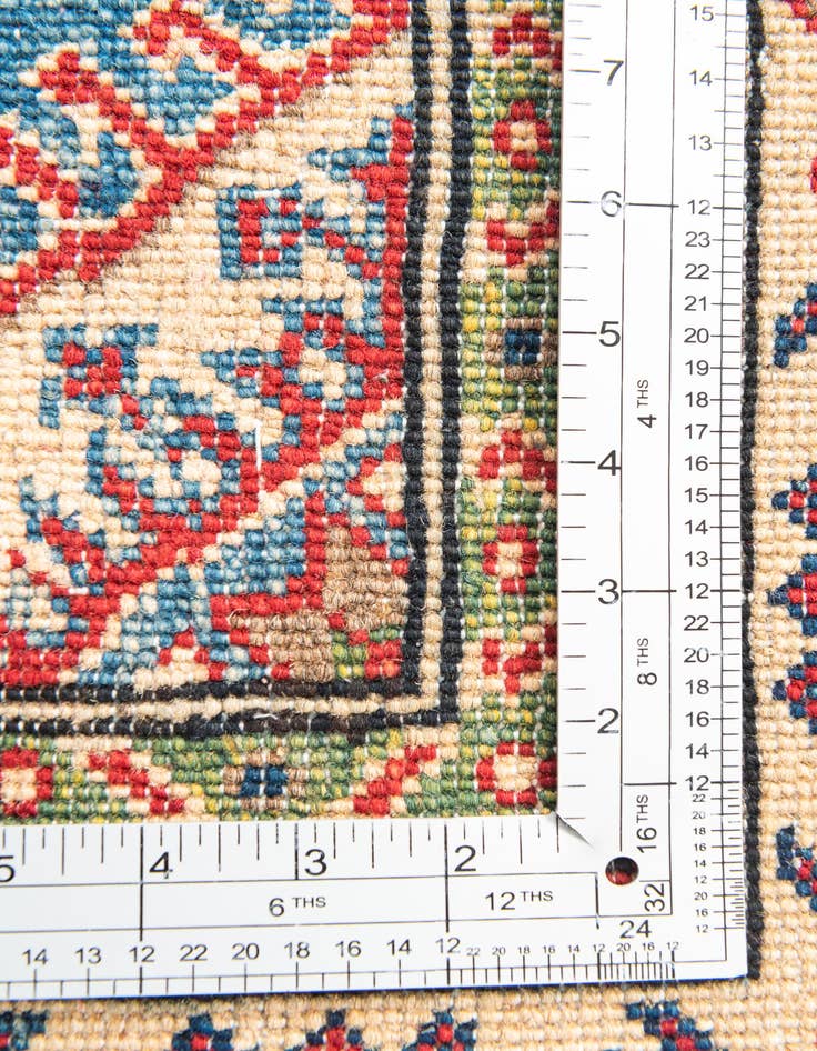 Detail image of  4' 1 x 6'  Hand Knotted Kazak Rug