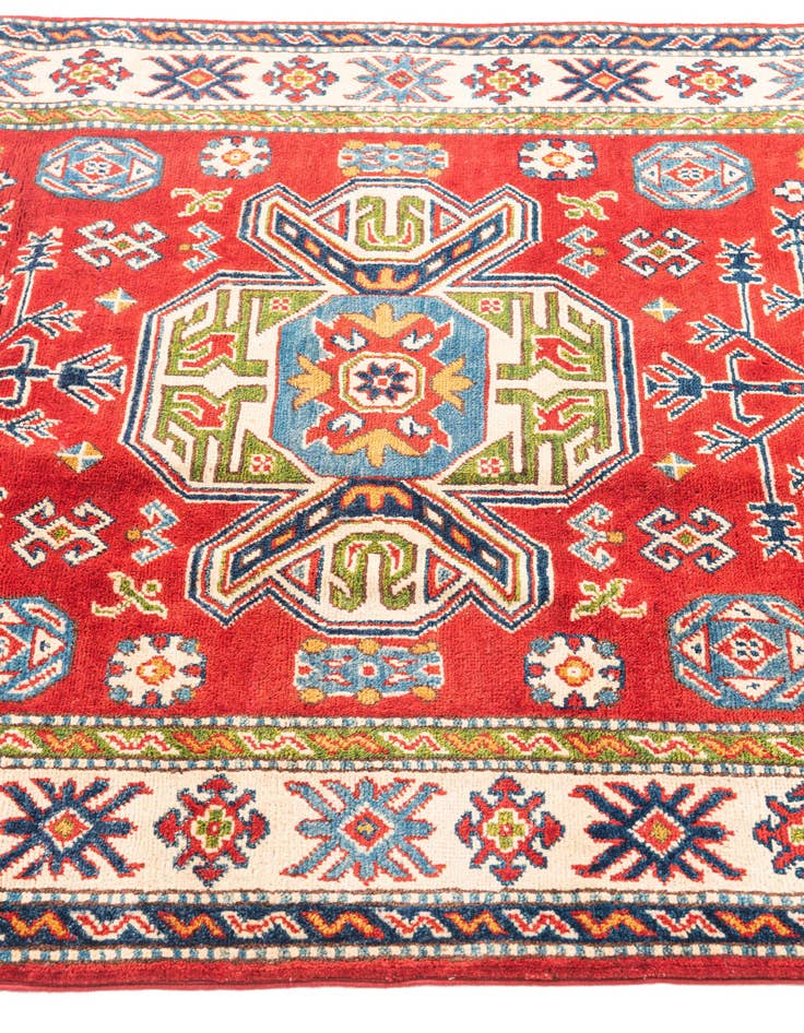 Detail image of  4' 1 x 5' 10  Hand Knotted Kazak Rug