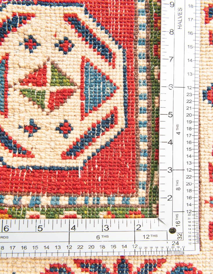 Detail image of  4' 1 x 5' 10  Hand Knotted Kazak Rug