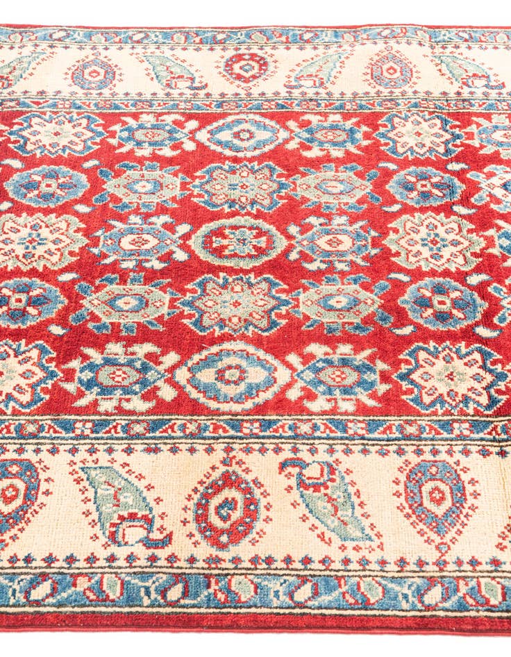 Detail image of  4' x 6' 4  Hand Knotted Kazak Rug