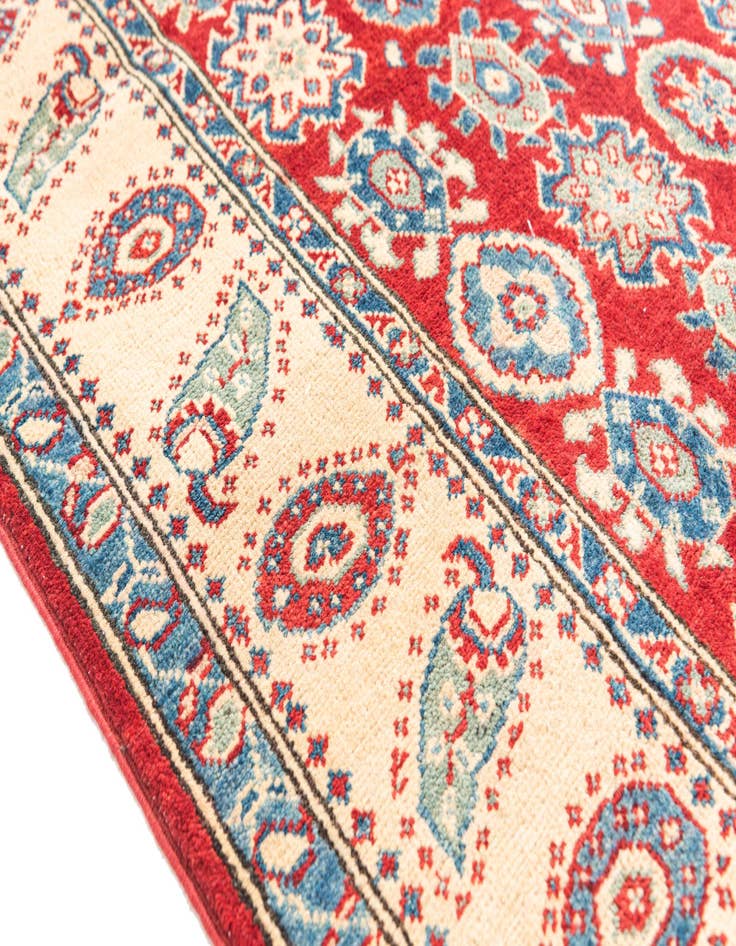 Detail image of  4' x 6' 4  Hand Knotted Kazak Rug