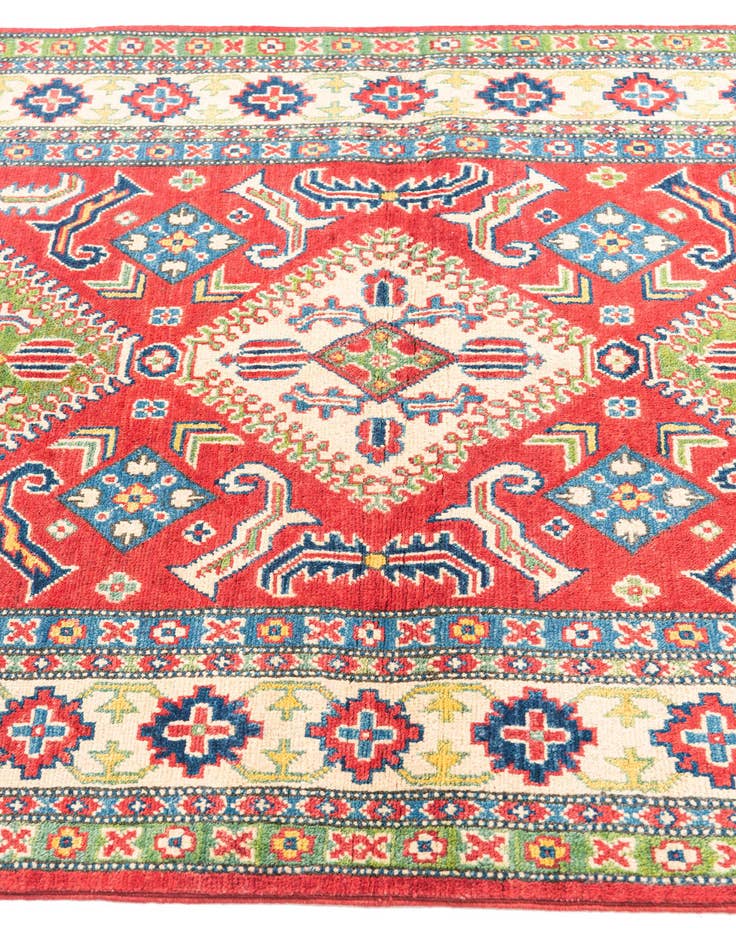 Detail image of  4' 1 x 6' 1  Hand Knotted Kazak Rug