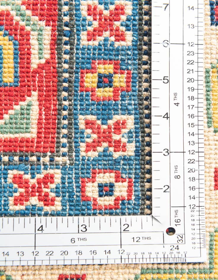 Detail image of  4' 1 x 6' 1  Hand Knotted Kazak Rug