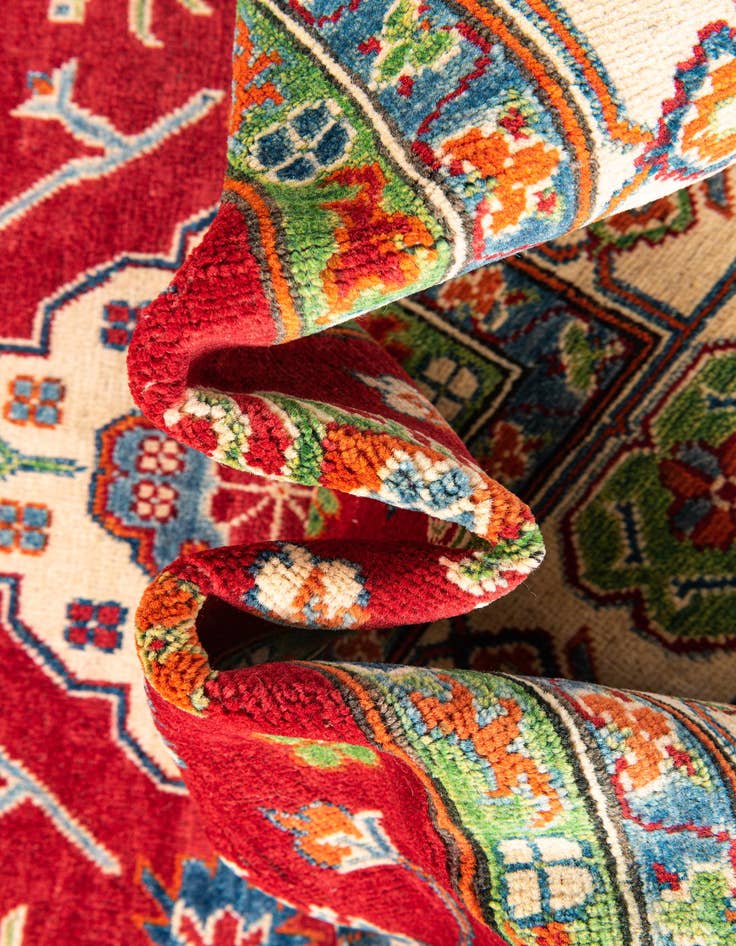 Detail image of  6' 2 x 8' 7  Hand Knotted Kazak Rug