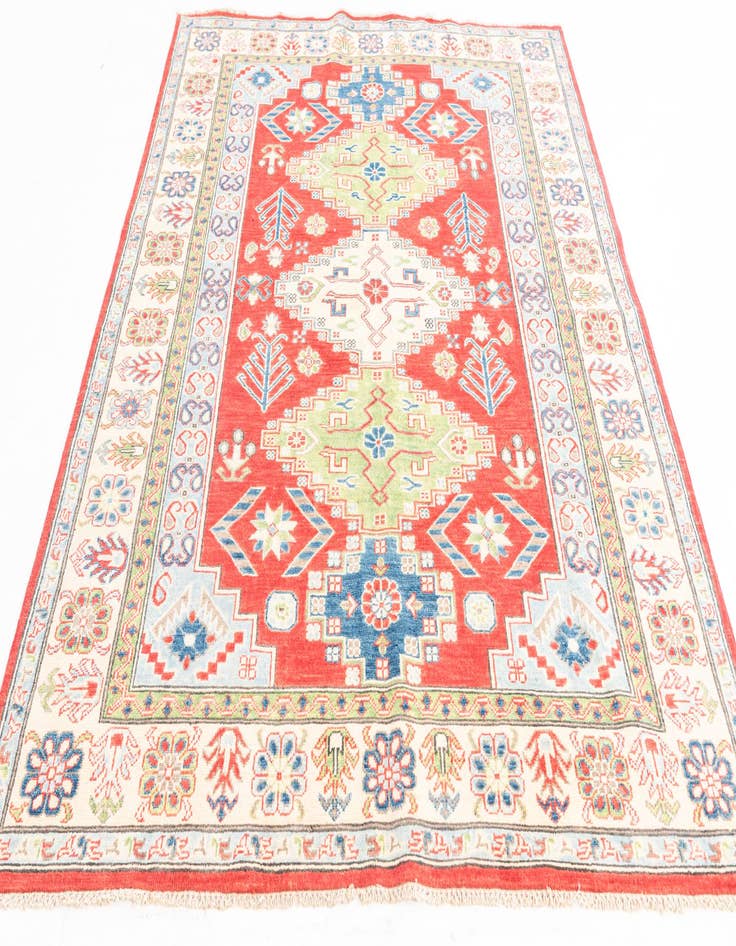 Detail image of  5' 6 x 7' 5  Hand Knotted Kazak Rug