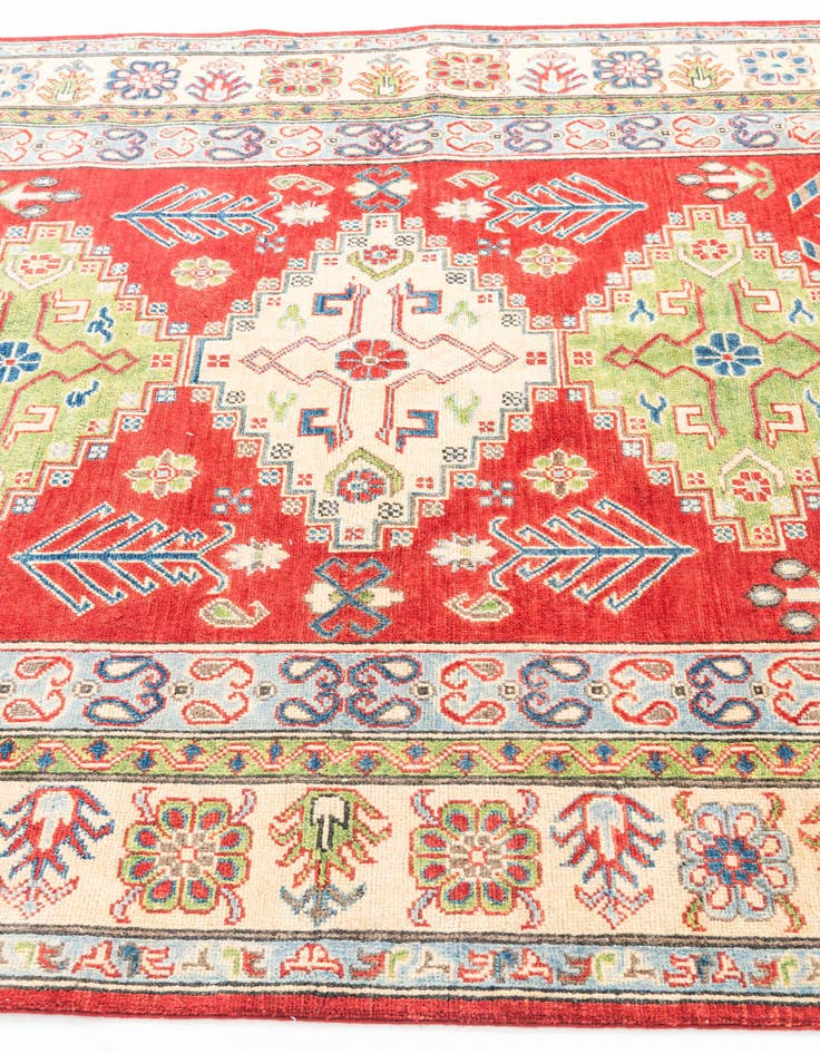 Detail image of  5' 6 x 7' 5  Hand Knotted Kazak Rug