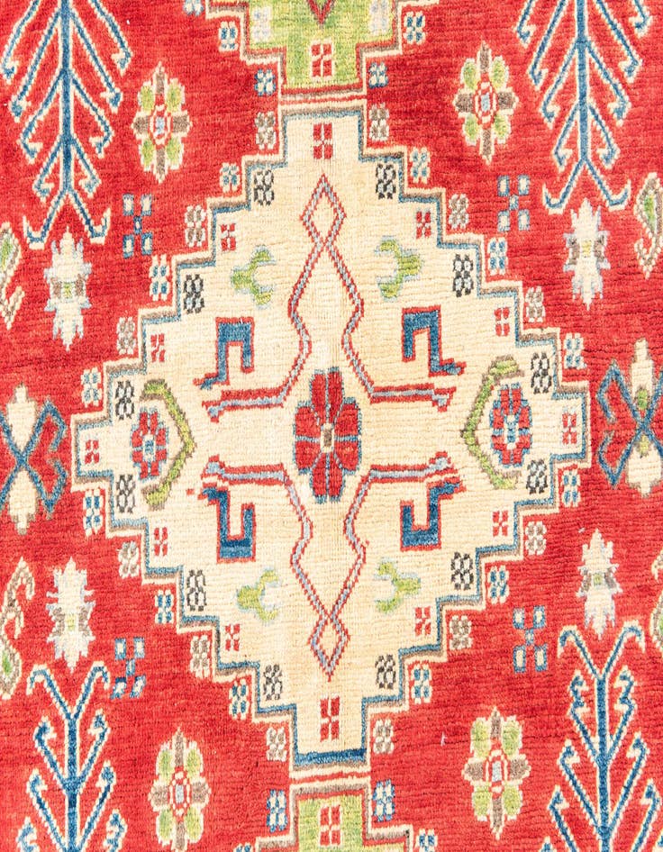 Detail image of  5' 6 x 7' 5  Hand Knotted Kazak Rug