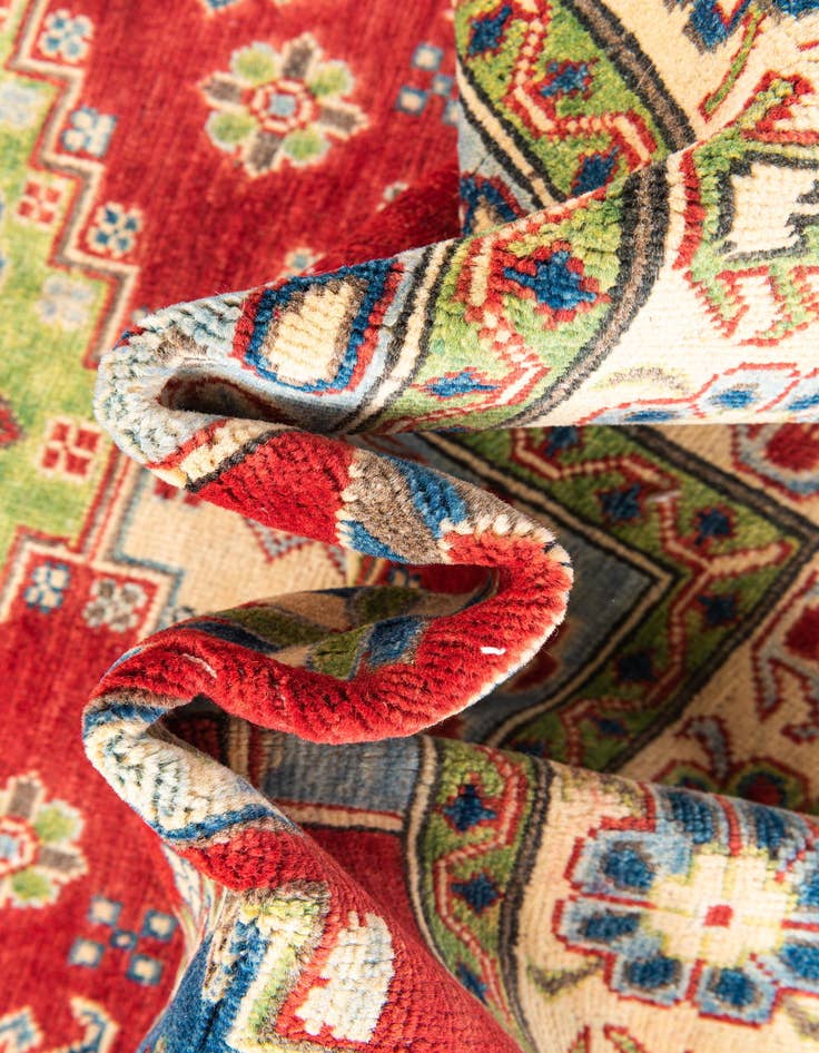 Detail image of  5' 6 x 7' 5  Hand Knotted Kazak Rug