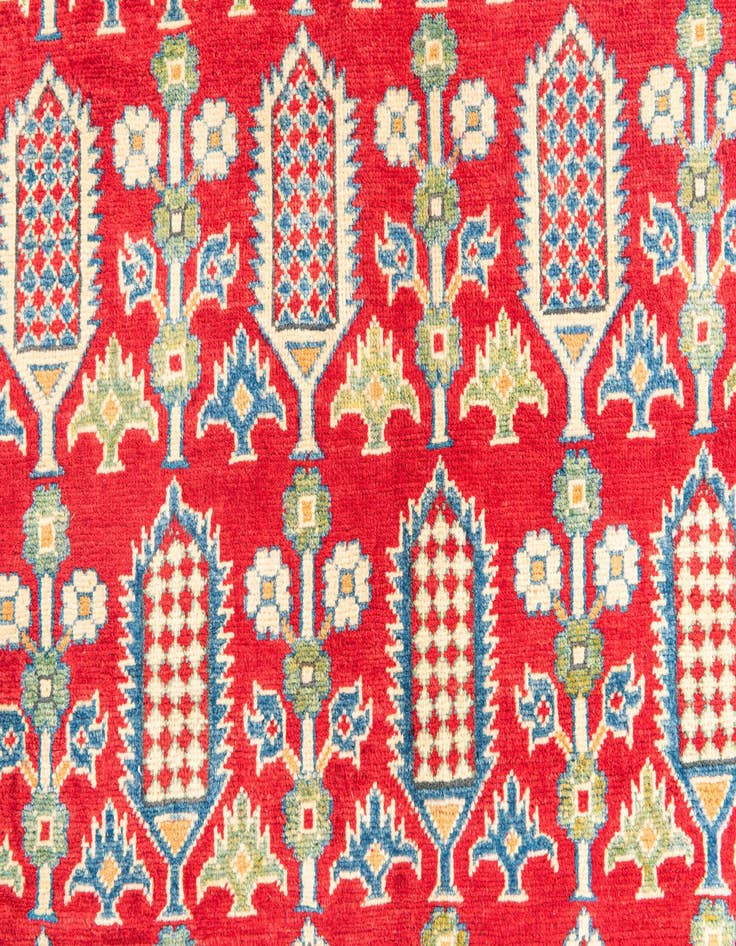 Detail image of  5' x 7' 5  Hand Knotted Kazak Rug