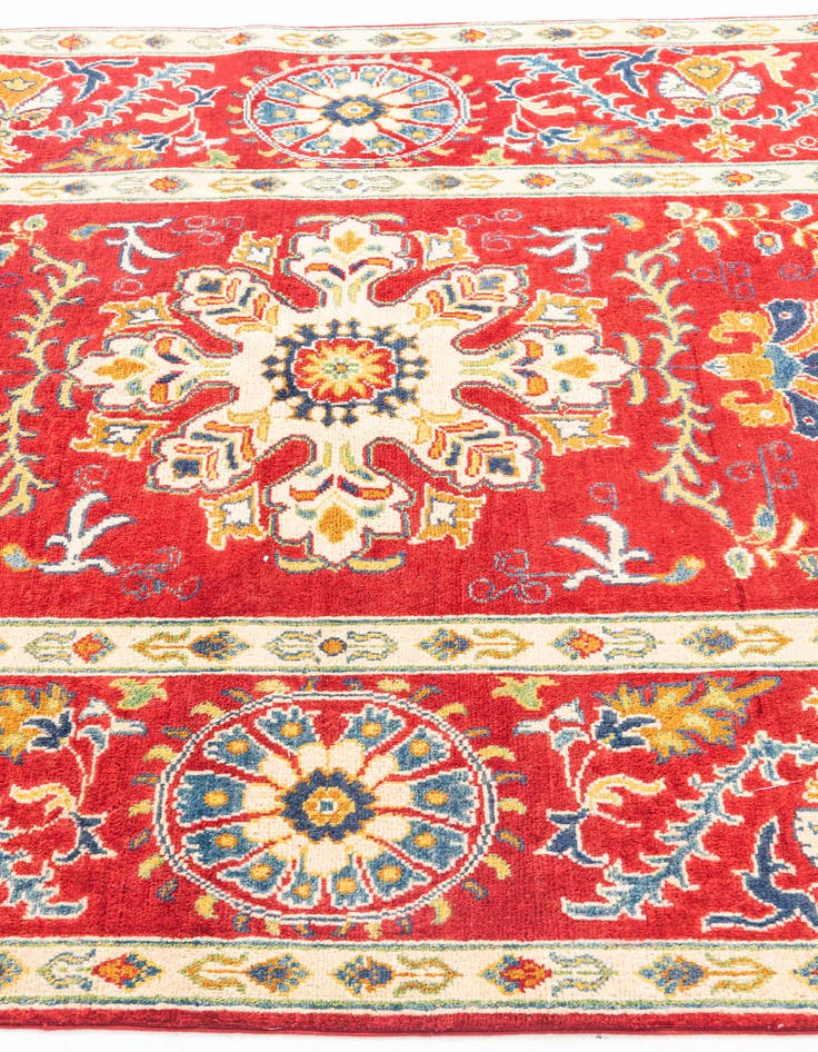 Detail image of  5' x 7' 5  Hand Knotted Kazak Rug