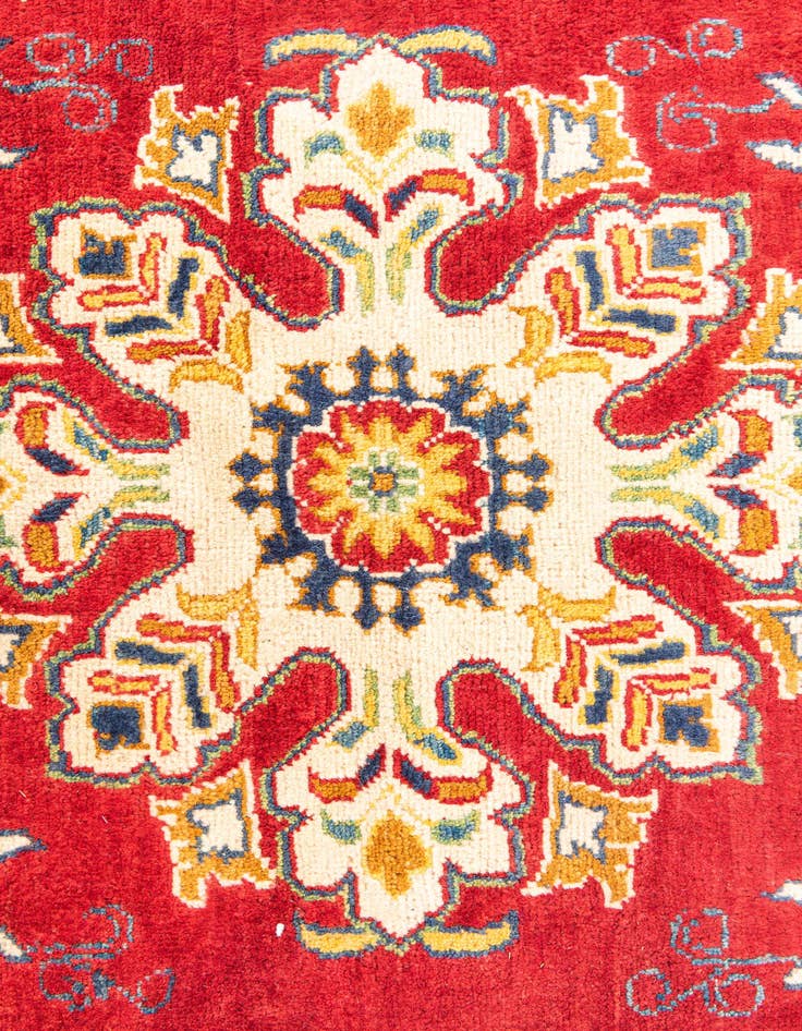 Detail image of  5' x 7' 5  Hand Knotted Kazak Rug