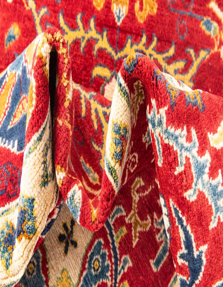 Detail image of  5' x 7' 5  Hand Knotted Kazak Rug