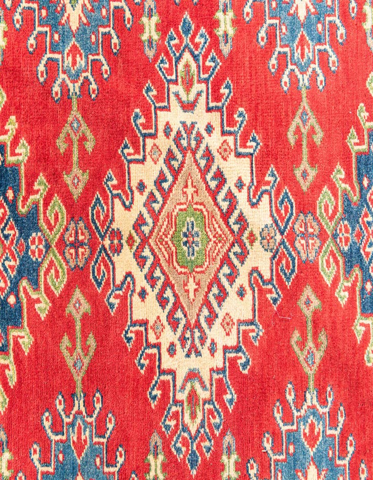 Detail image of  5' 7 x 8'  Hand Knotted Kazak Rug