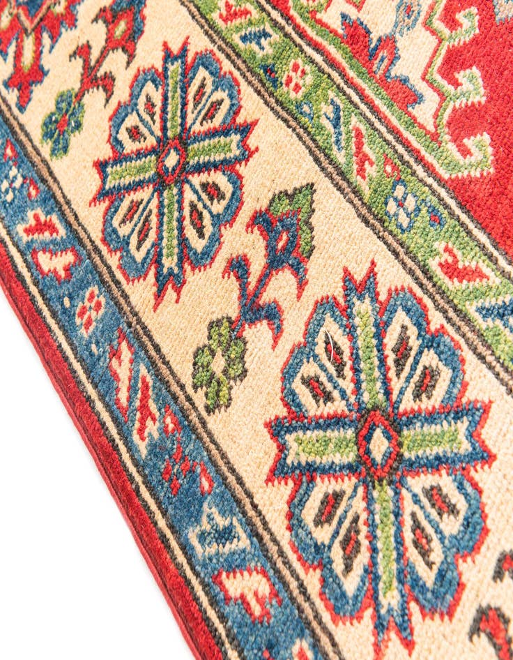 Detail image of  5' 7 x 8'  Hand Knotted Kazak Rug
