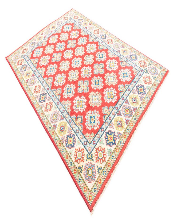 Detail image of  5' 6 x 8'  Hand Knotted Kazak Rug