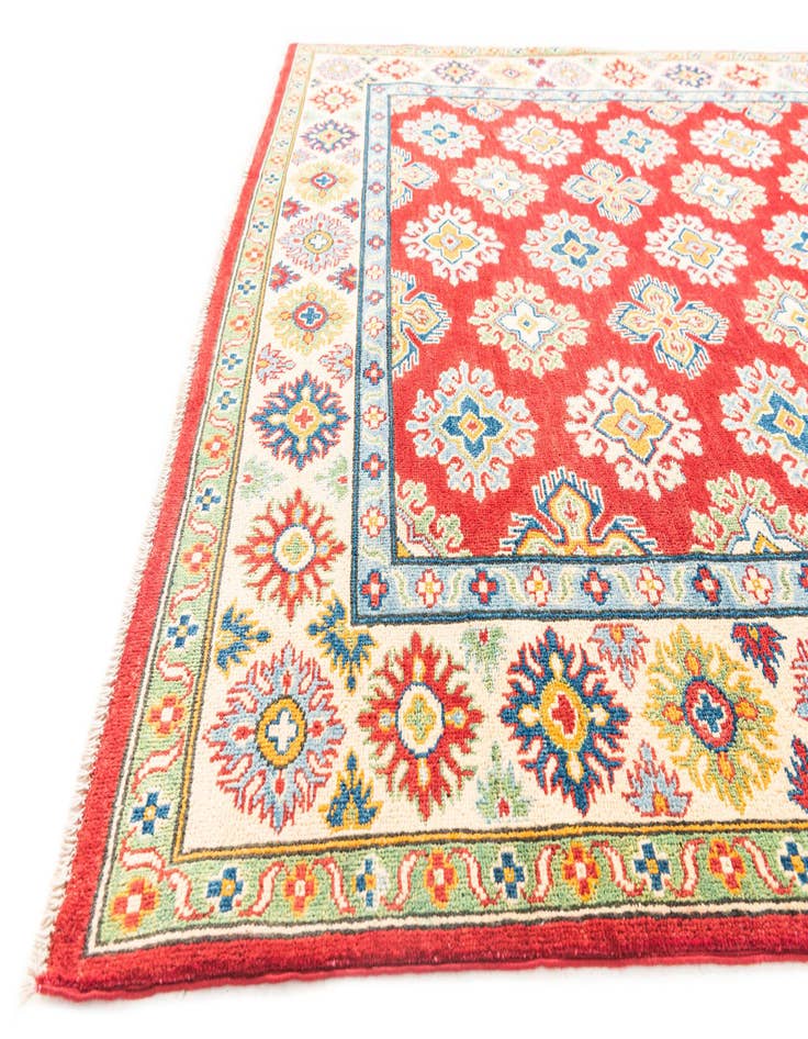 Detail image of  5' 6 x 8'  Hand Knotted Kazak Rug