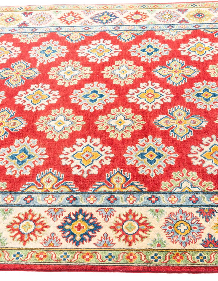 Detail image of  5' 6 x 8'  Hand Knotted Kazak Rug
