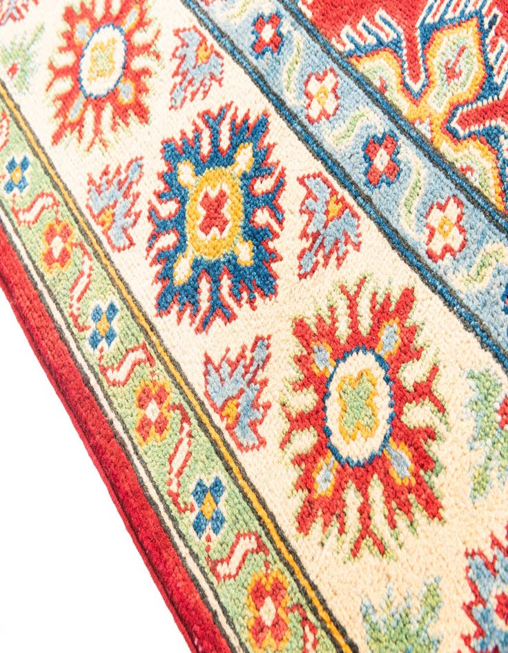 Detail image of  5' 6 x 8'  Hand Knotted Kazak Rug