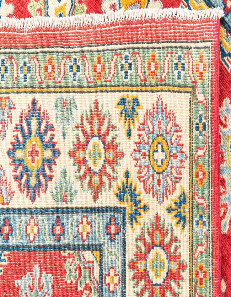 Detail image of  5' 6 x 8'  Hand Knotted Kazak Rug