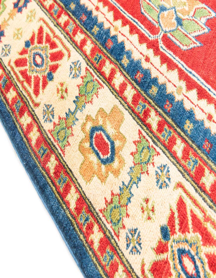 Detail image of  5' 7 x 8'  Hand Knotted Kazak Rug