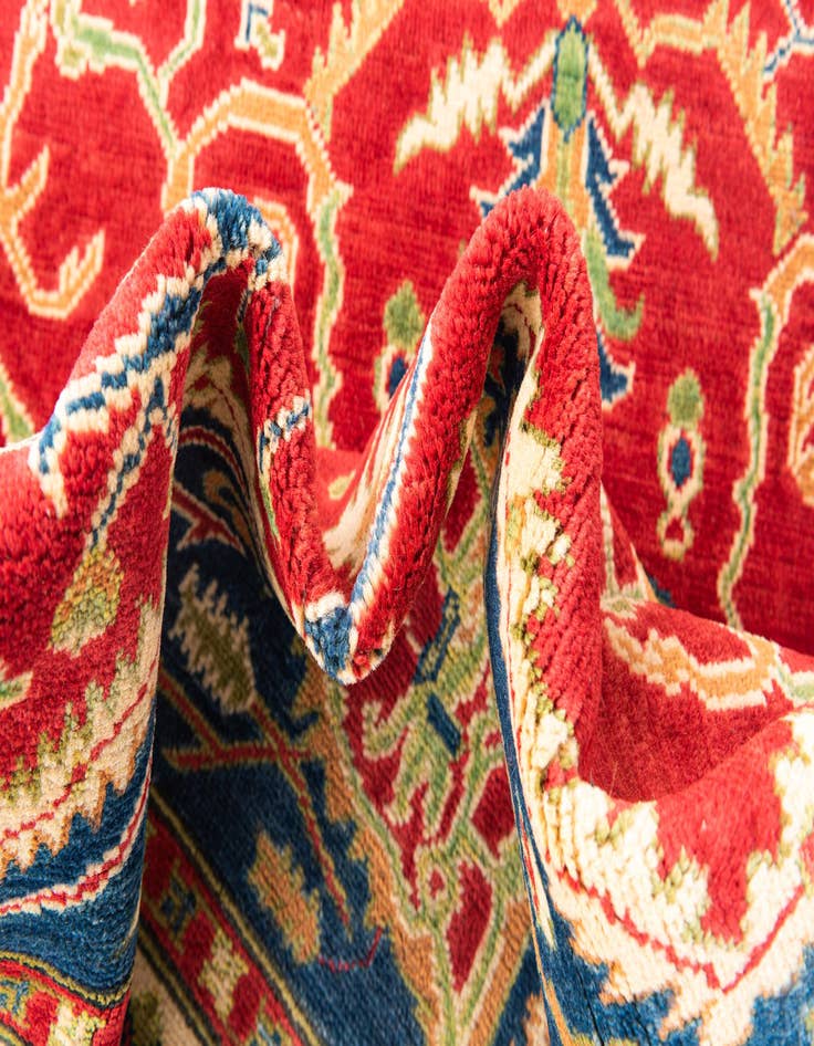 Detail image of  5' 7 x 8'  Hand Knotted Kazak Rug