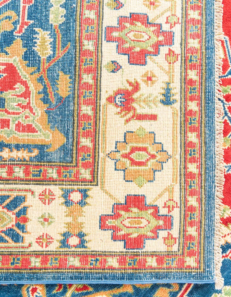 Detail image of  5' 7 x 8'  Hand Knotted Kazak Rug