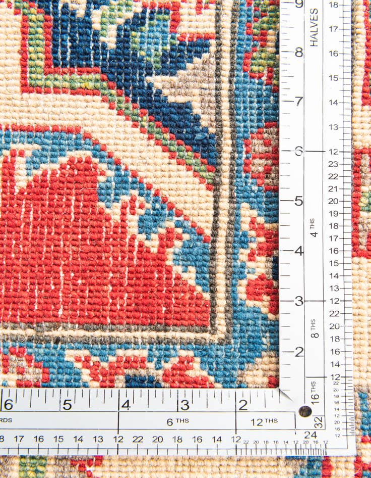 Detail image of  5' 8 x 8'  Hand Knotted Kazak Rug