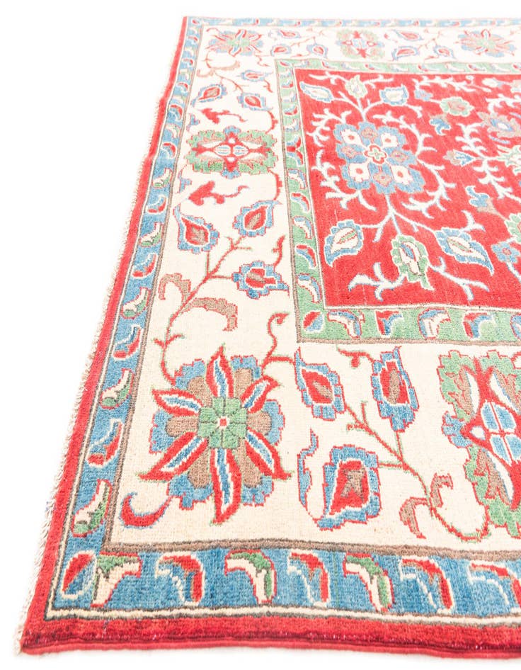 Detail image of  5' 7 x 8'  Hand Knotted Kazak Rug