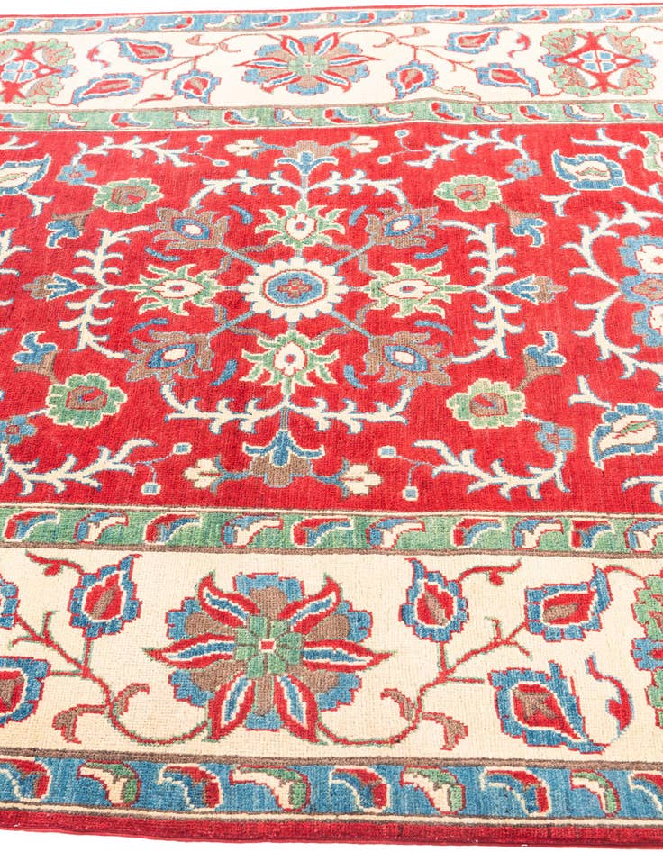 Detail image of  5' 7 x 8'  Hand Knotted Kazak Rug