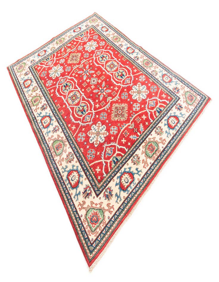 Detail image of  5' 8 x 7' 9  Hand Knotted Kazak Rug