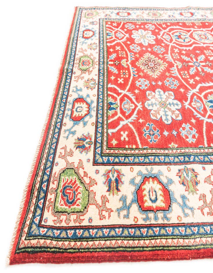 Detail image of  5' 8 x 7' 9  Hand Knotted Kazak Rug
