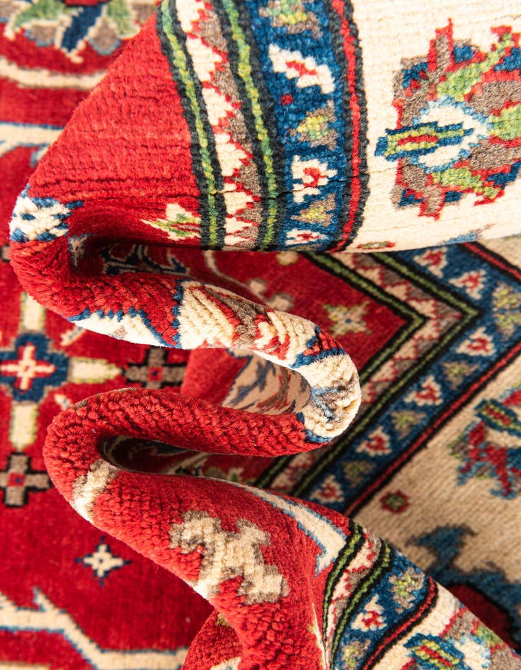 Detail image of  5' 8 x 7' 9  Hand Knotted Kazak Rug